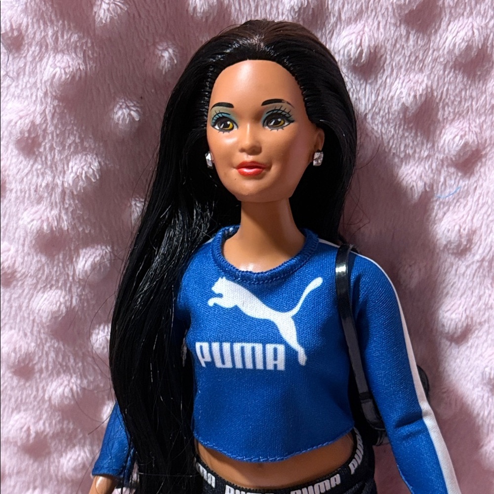 Puma Blue Crop Top for Dolls